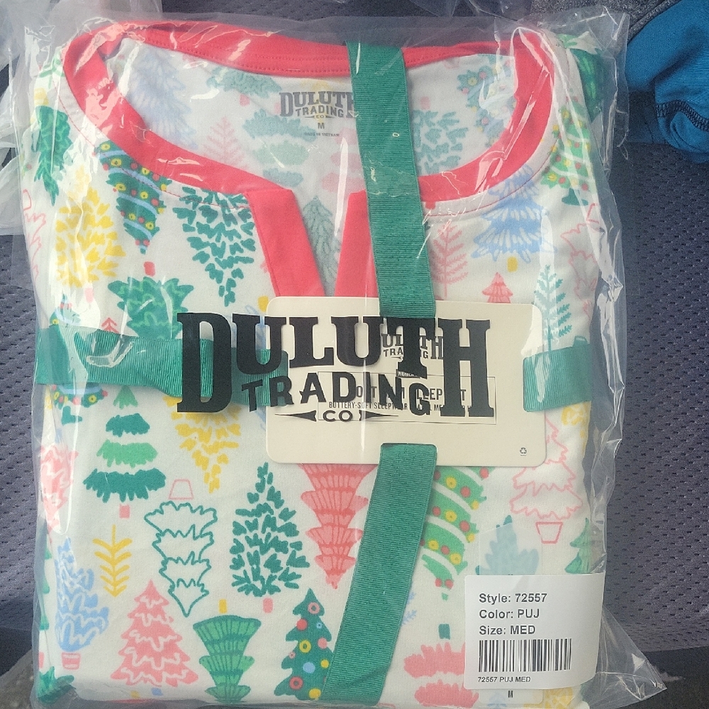 Duluth Trading Co. Colorful Tree Pajama Set